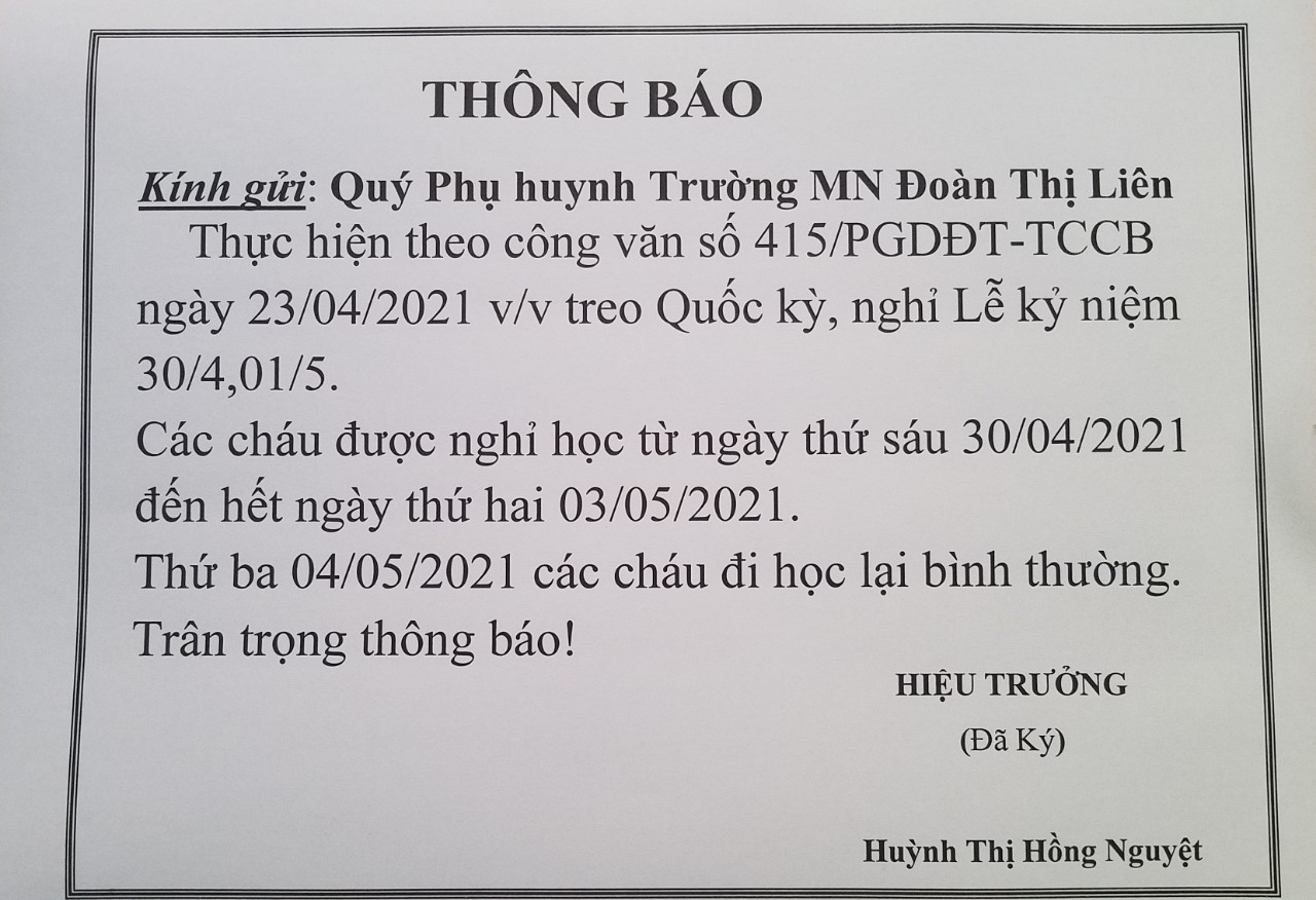 THONG BAO NGHI 30 4
