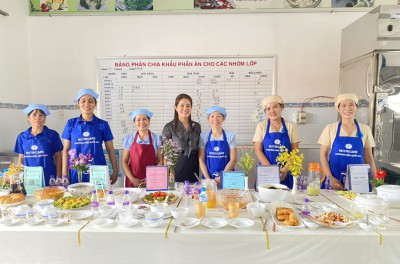 Hội thi "Cấp dưỡng nấu ăn giỏi cấp thành phố" năm học 2022 - 2023 của trường mầm non Đoàn Thị Liên