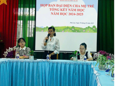 Họp tổng kết Ban đại diện cha mẹ trẻ cuối năm học 2024-2025